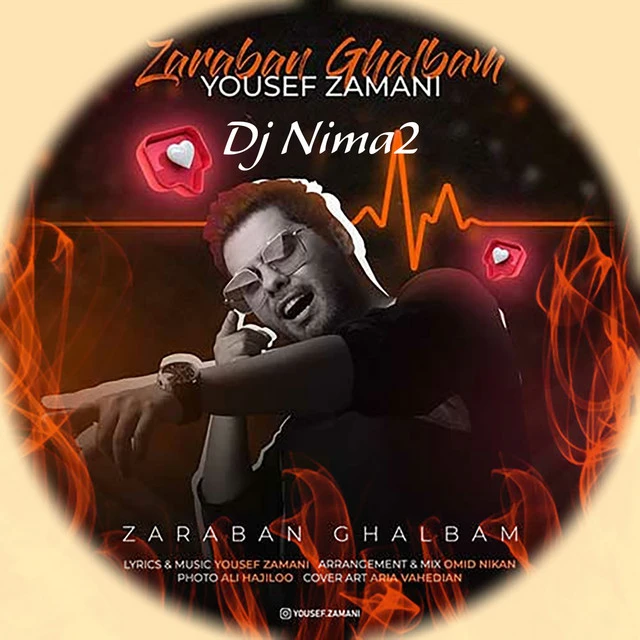 دانلود آهنگ Zaraban Ghalbam - Remix از Yousef Zamani