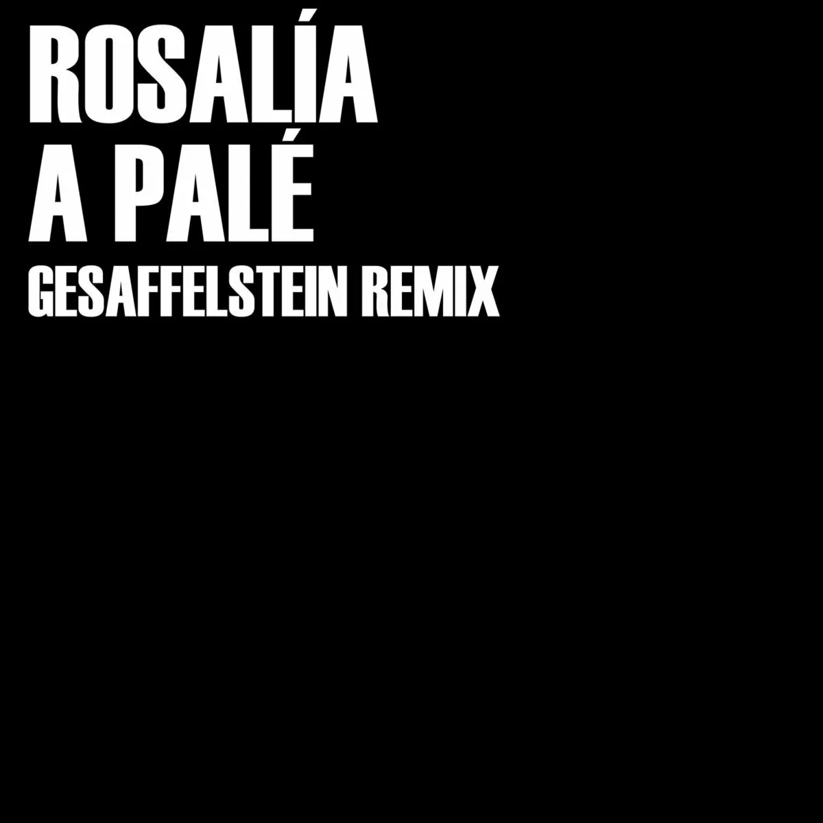دانلود آهنگ A Palé (Gesaffelstein Remix) از Gesaffelstein