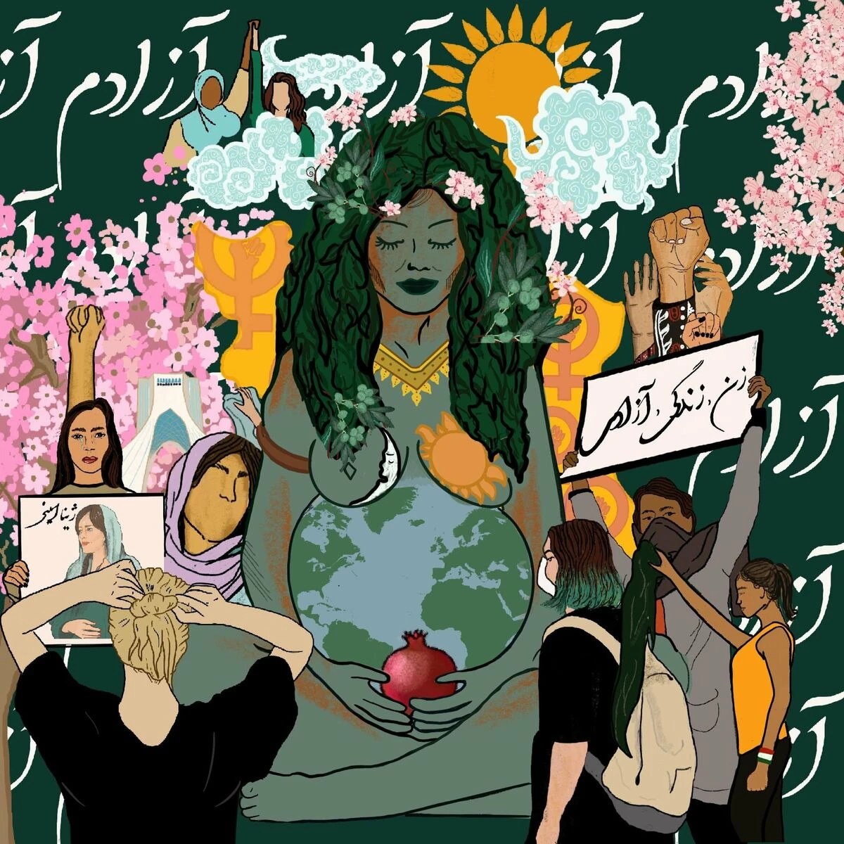 دانلود آهنگ Zan Zendegi Azadi از Madgal