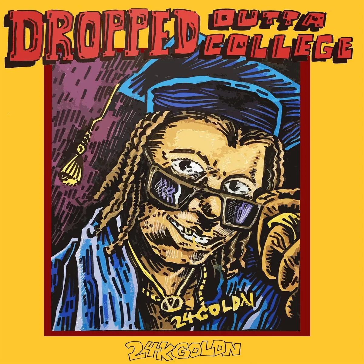 دانلود آهنگ DROPPED OUTTA COLLEGE از 24kgoldn