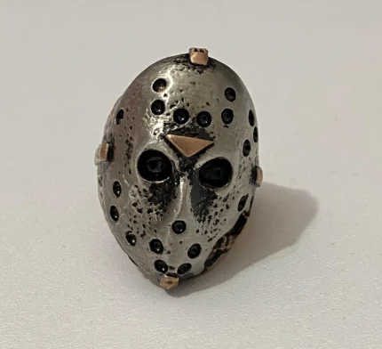 انگشتر امینم طرح Jason Mask نقره ای