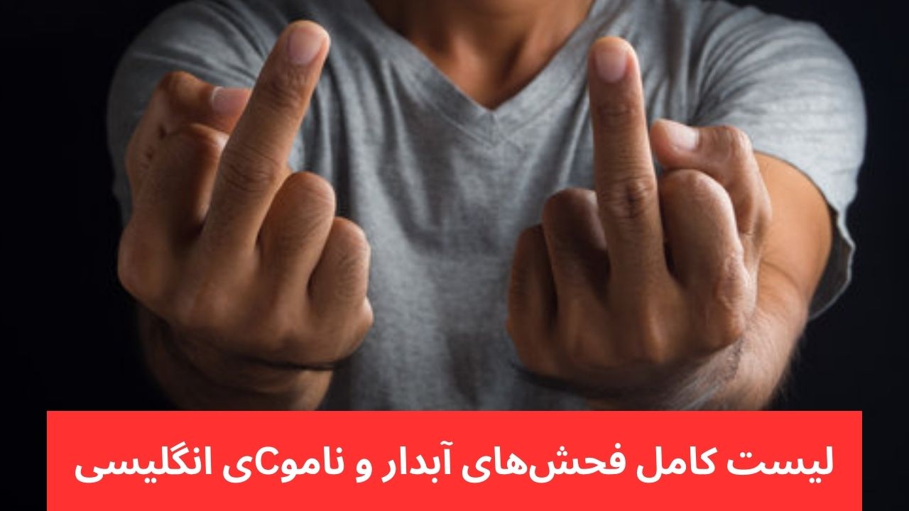 لیست کامل فحشهای آبدار و ناموسی انگلیسی