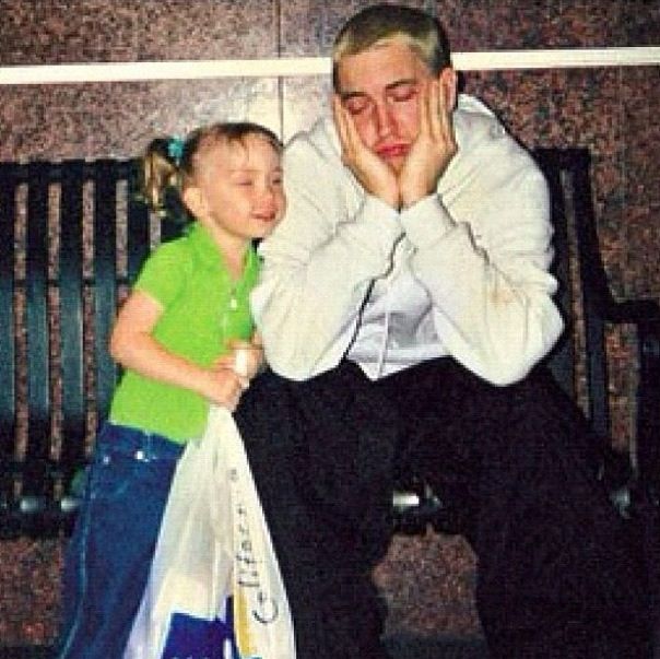 Eminem and his daughter
